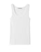 white ribbed top on white background