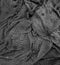 Close-up of crumpled fishing net with a textured pattern